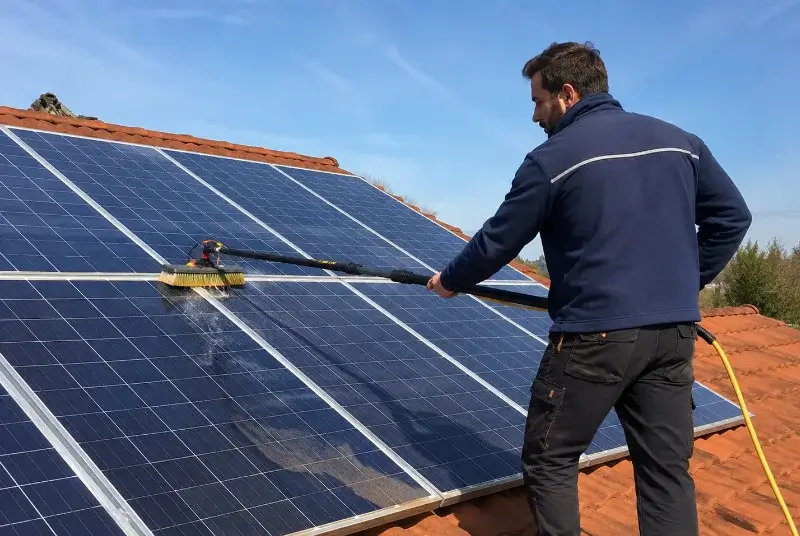Nettoyage et entretien de panneaux solaires à Saint-Aubin-d'Aubigné